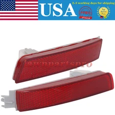 2Pcs Bumper Reflector Set Fits For 2013-2018 Nissan Sentra Rear Left & Right