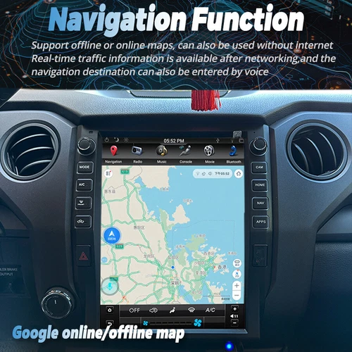 12.1" Carplay Android Car Stereo Gps Radio Tesla Style For Toyota Tundra 2014-21 - Picture 5 of 15
