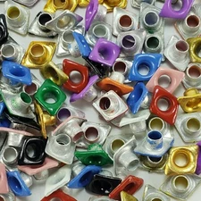 120 Diamond Shape Eyelets Embellishments Crafts 12 Colors Scrapbooking Stamping