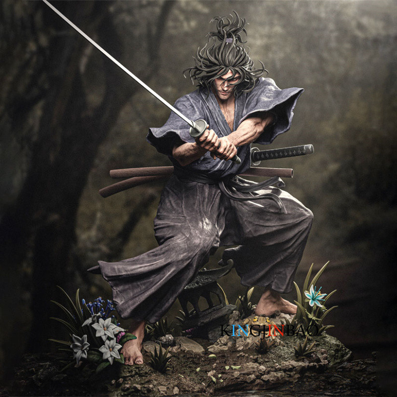 3D Print 1/8 Scale Miyamoto Musashi Unpainted Resin Unassembled GK