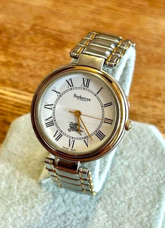 Burberrys Watch 8000 Roman Quartz 18k Gold Plated St.steel Burberrys Watch 8000 Roman Quartz 18k Gold Plated St.steel