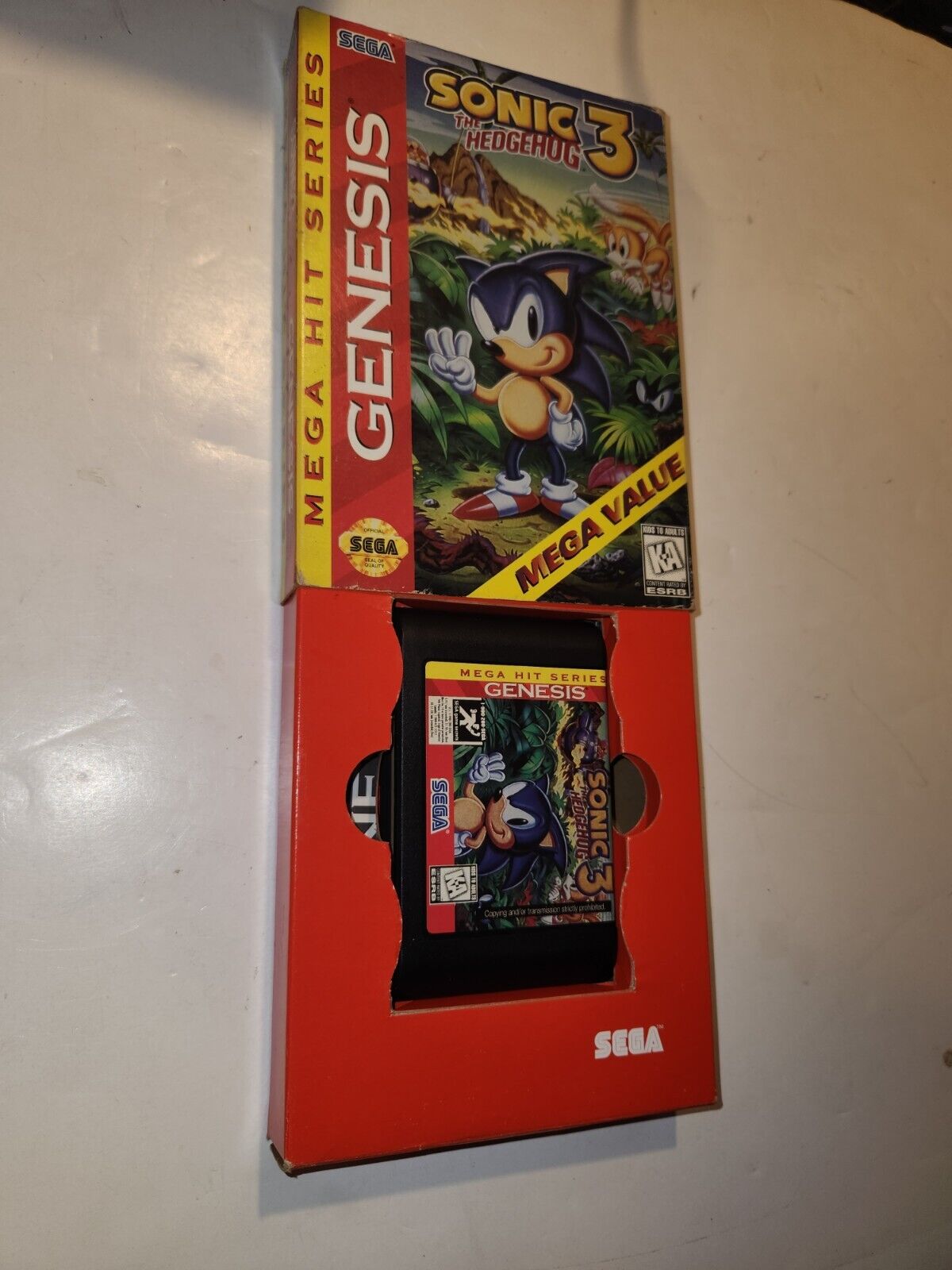 Sonic The Hedgehog 3 (Sega Genesis) 48-Bit 1200dpi Manual + Cart