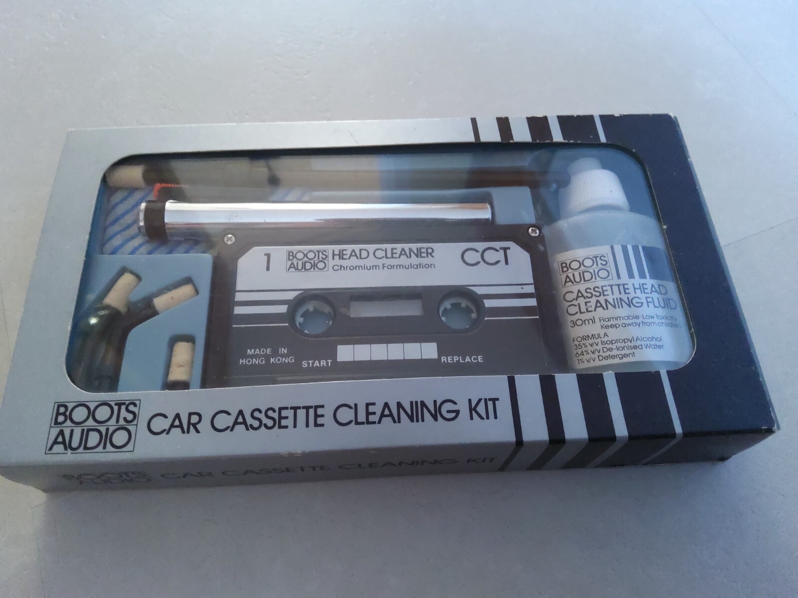 BOOTS VINTAGE AUDIO CAR CASSETTE CLEANING KIT ( UNUSED) eBay