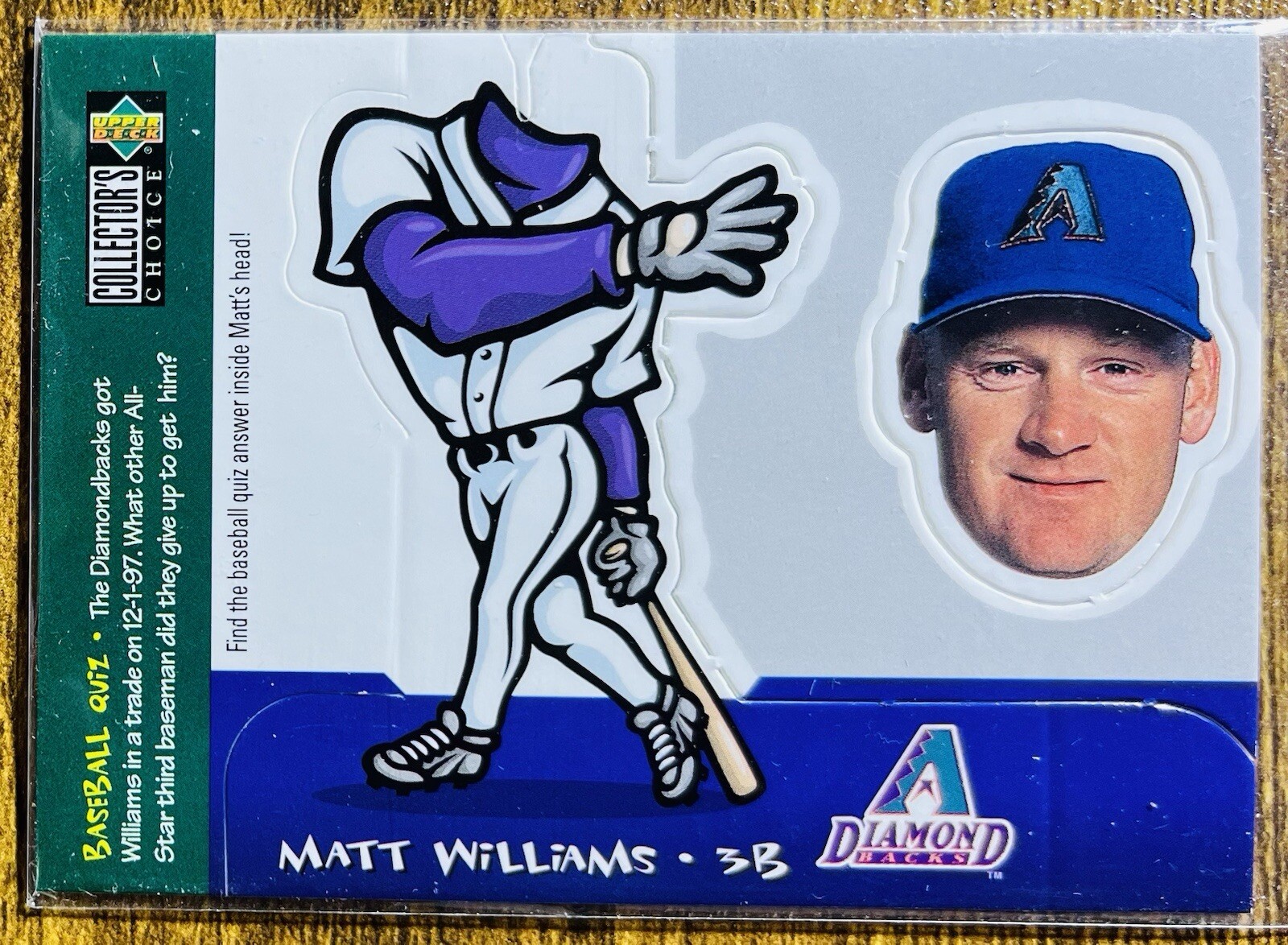 1998 Upper Deck Collector's Choice Mini Bobbing Heads Matt Williams #3