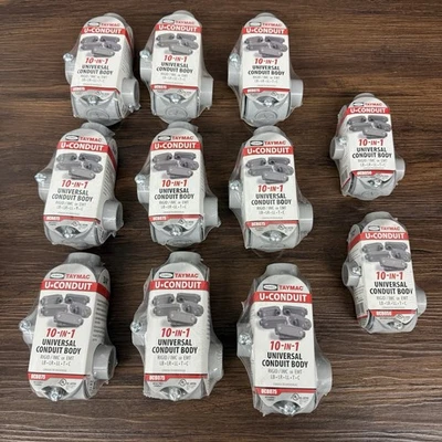 Lot Of Hubbell TayMac 3/4 in. & 1/2 10-in-1 Universal Conduit Body (UCB050) NEW - Image 1 of 4