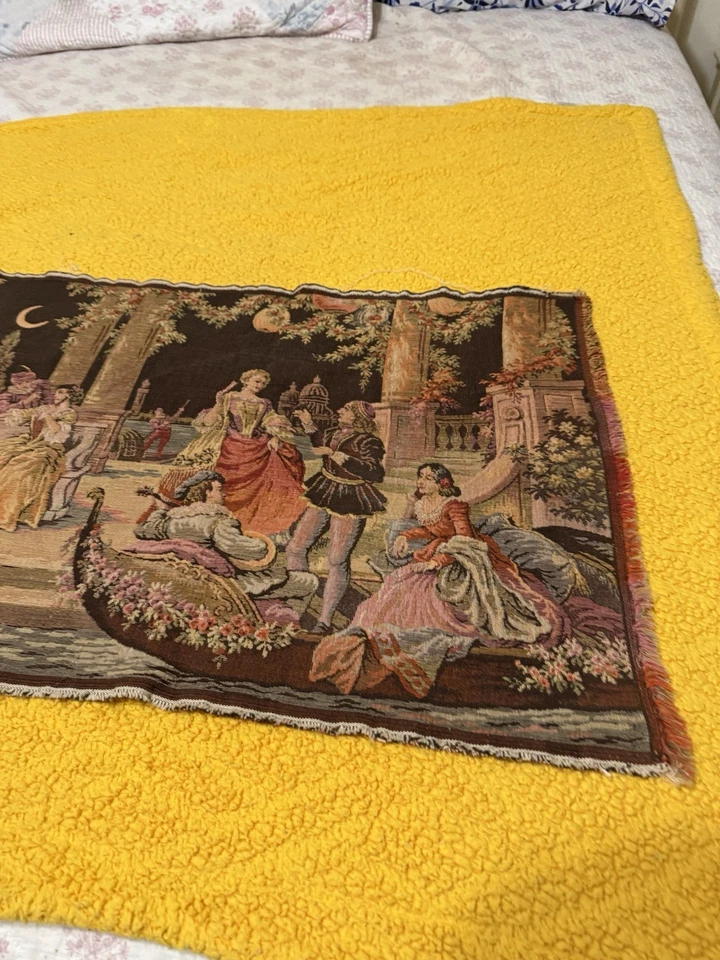 Vintage Belgian Hand Woven Tapestry - Image 2 of 4