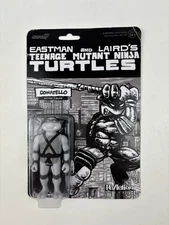 Super7 - Teenage Mutant Ninja Turtles - Reaction Wv9- Donatello (Comic Greyscal)