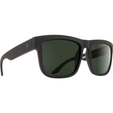 Authentic SPY Discord Sunglasses - Soft Matte Black/Happy Grey Green