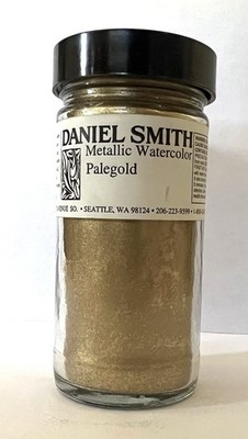 Vintage Daniel Smith Metallic Watercolor Palegold Paint Powder Gold 4 fl oz  Jar