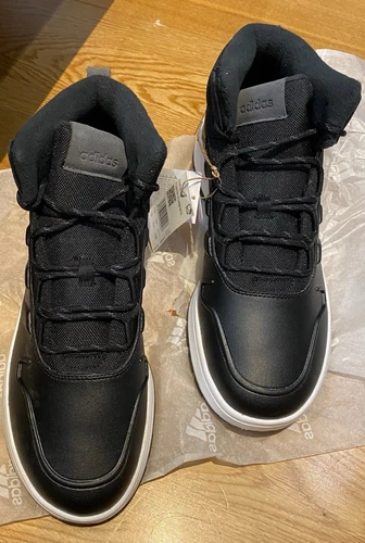 ADIDAS Scarpe da ginnastica nuove FUSION STORM WTR basket nere 10.5UK