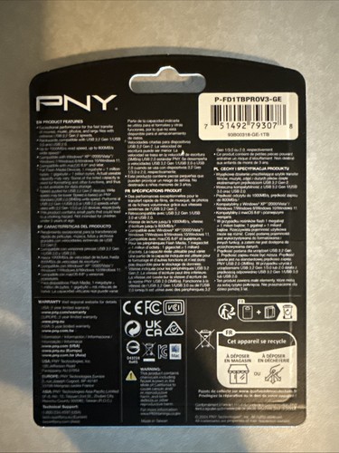 PNY 1TB Pro Elite V3 USB 3.2 Gen 2 Flash Drive - P-FD1TBPROV3-GE - Photo 2/2