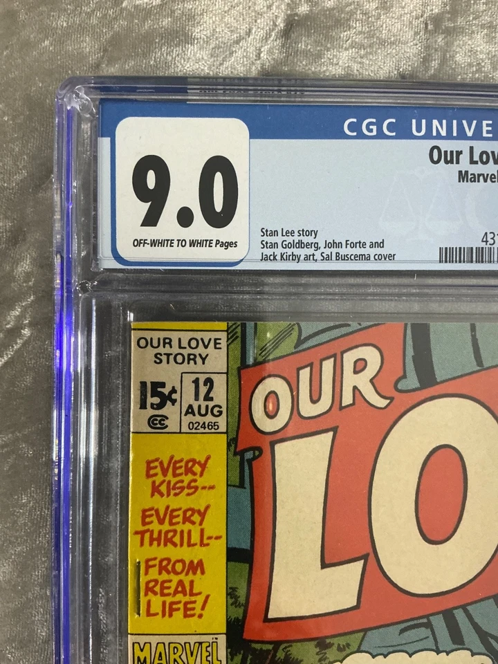 NUESTRA HISTORIA DE AMOR #12 CGC 9.0 BUSCAMA LEE KIRBY Foto 2 de 4