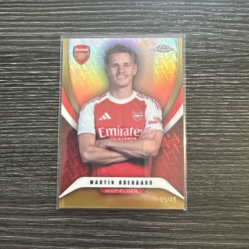2025-26 Topps Chrome Arsenal - Martin Odegaard /49 Gold Parallel - Card #61