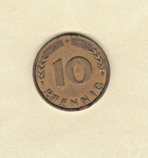 10 Pfennig 1949 , F , Bank Deutscher L&auml;nder