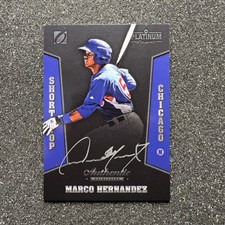 2013 Onyx Platinum MARCO HERNANDEZ #PPAU14 Rookie AUTO 106/175 - CHICAGO 
