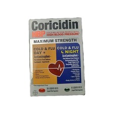 Coricidin HBP Maximum Strength Cold  Flu Day/Night Gels, 24 ct - 03/31/2026