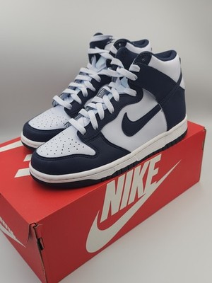 Nike Dunk High GS - Football Grey/ Midnight Navy - DB2179 008 - Size Uk 6 Us 6.5y