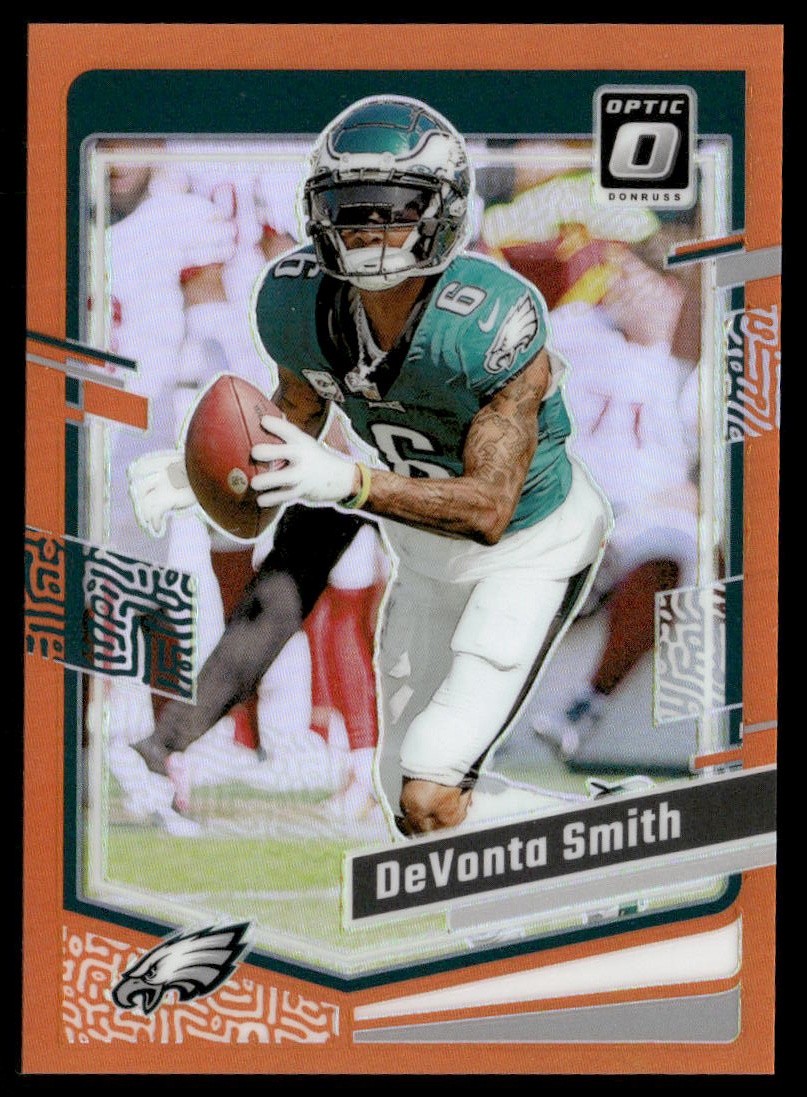 DeVonta Smith 2023 Donruss Optic Orange #156 #/249 - Philadelphia Eagles