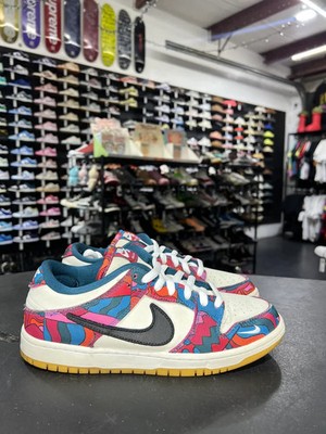 Size 9.5 - Nike Dunk Low Pro SB x Parra Abstract Art 2021 PRE-OWNED