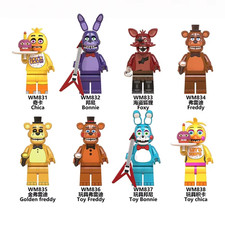 Juego de 8 figuras de variación de ladrillo compatibles con minifiguras Five Nights At Freddy’s
