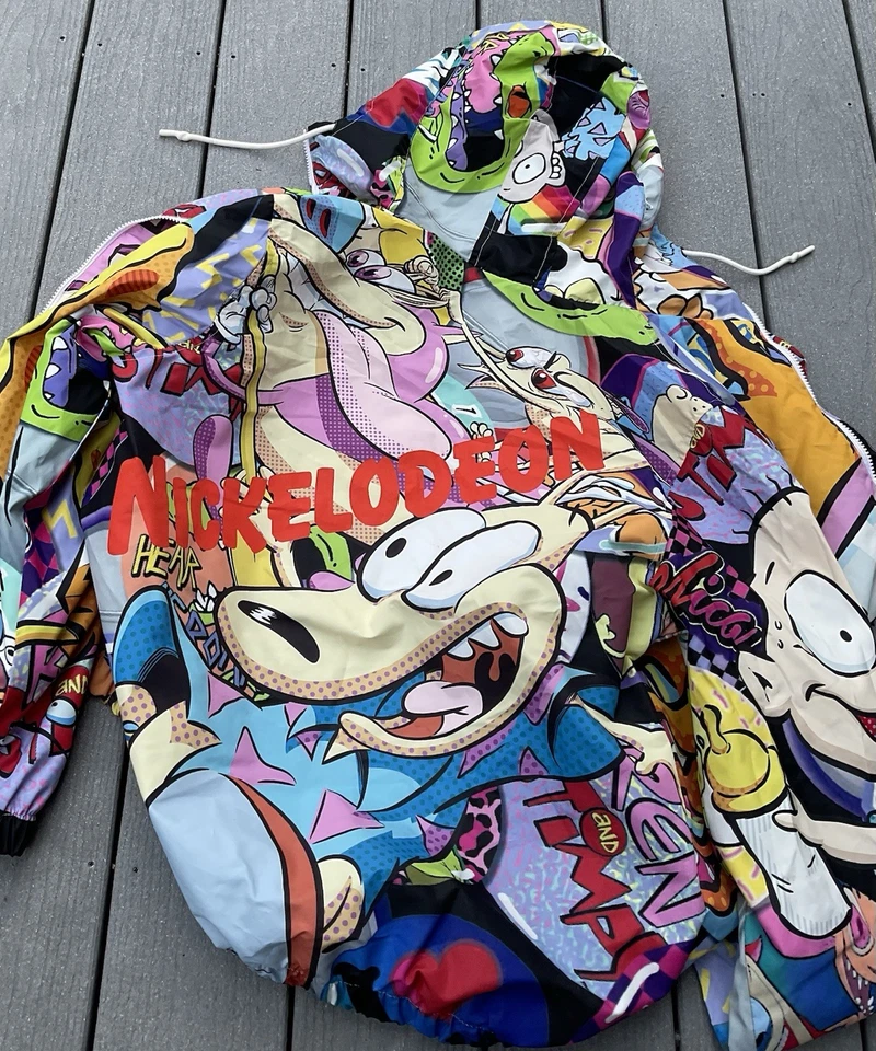 Members Only Nickelodeon jacket-sz large-Rugrats-Spongebob-great shape - Image 3 of 4