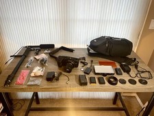 Blackmagic Pocket Cinema Camera 4K BUNDLE/KIT Extras   Lumix Lens BARELY USED