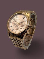 MICHAEL KORS LEXINGTON CHRONOGRAPH ROSE DIAL ROSE GOLD-PLATED MEN'S WATCH MK8319