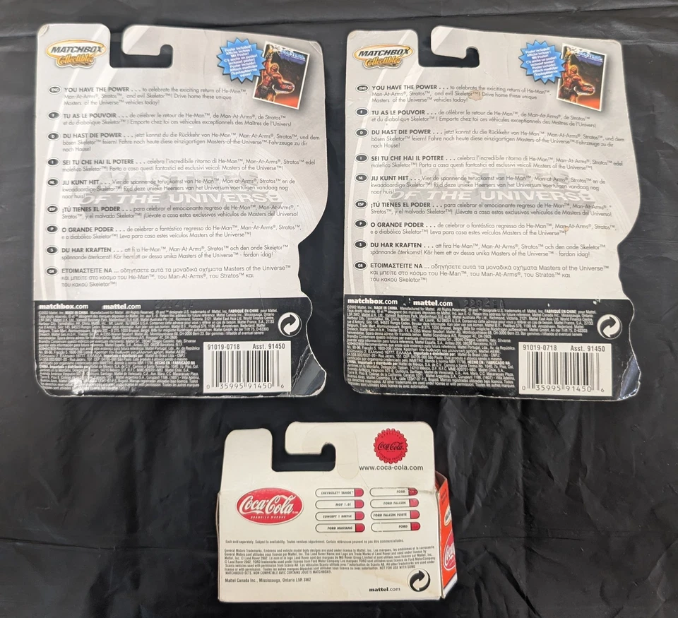 Matchbox Collectibles Master Of The Universe Cars & Coca Cola Van Lot - Image 2 of 4