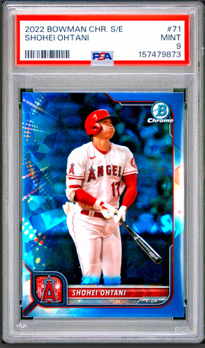 2022 Bowman Chrome Sapphire Shohei Ohtani #71 PSA 9