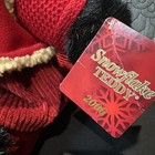 2006 Dan Dee Snowflake Christmas Black Teddy BEAR Red Dress Girl Bow Plush — photo 3
