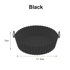 Reusable Silicone Air Fryer Liners Non Stick Food Safe Basket Tray Accessories