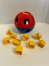 Tupperware Shape-O-Ball Shape Sorter Red Blue Yellow Shape