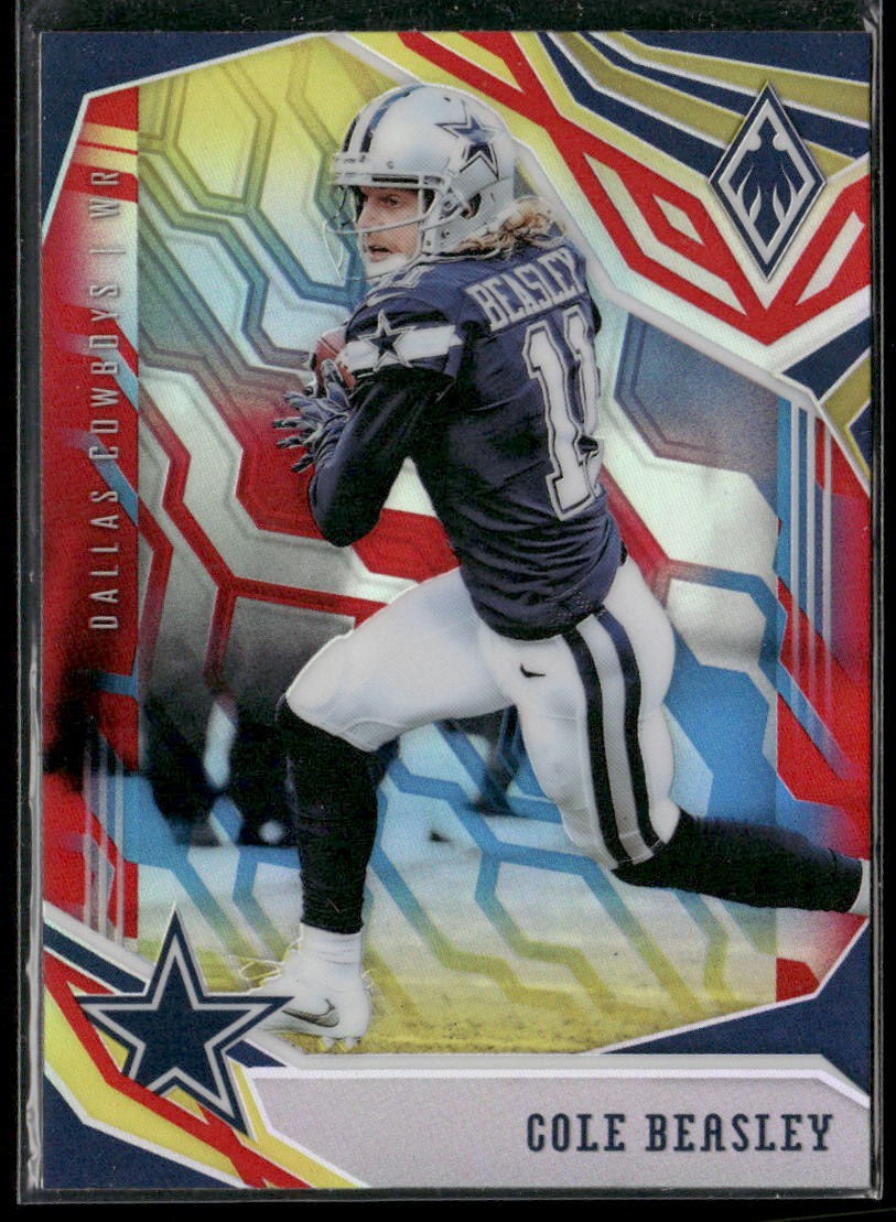 2018 Panini Phoenix Cole Beasley #28 Color Burst Prizm Dallas Cowboys