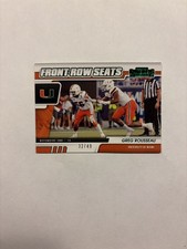 2021 Panini Contenders Draft Picks #34 Greg Rousseau Rookie green /49  Miami