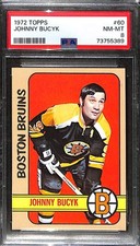 1972 TOPPS #60 JOHNNY BUCYK PSA 8 NM-MT 73755389 