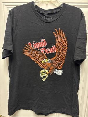   Authentic Liquid Death  Eagle Skull  Tee - Deadstock Brand New, Size XL  