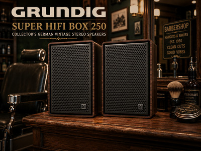 Grundig Super HiFi Box 250  RaRe  Collector Vintage Stereo Speakers