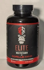 Gorilla Mind Elite Multi-Vitamin Daily Wellness Immune Formula 180 Caps Exp 7/26