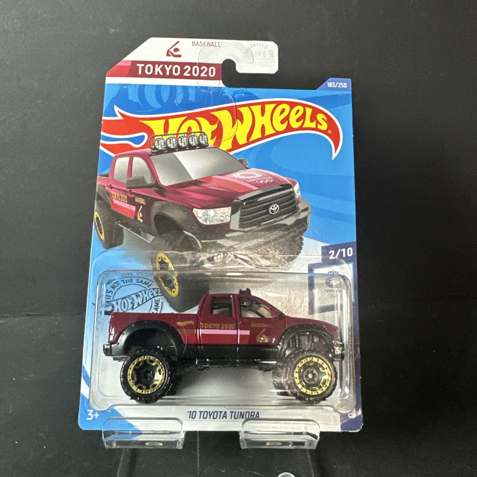 2020 Hot Wheels #183 Olympic Games Tokyo 2020 2/10 '10 TOYOTA TUNDRA Maroon B177