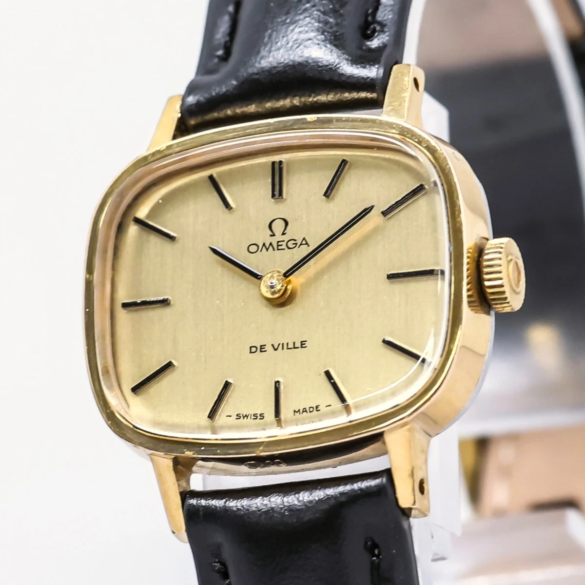 Omega De Ville Swiss Watch Women\'s 25mm Gold Tone Dial Manual Wind - Runs! FOR SALE Pre Owned - Omega De Ville - For Women - Manual  main image 3