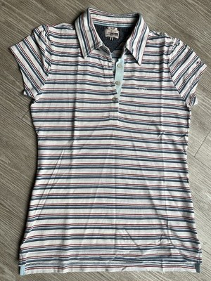 TOMMY HILFIGER Poloshirt Größe S weiß gestreift