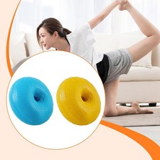 Inflatable Donut Fitness Ball PVC Material Gym Class Pilates Exercise Equipment