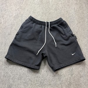 nike fleece shorts mens black