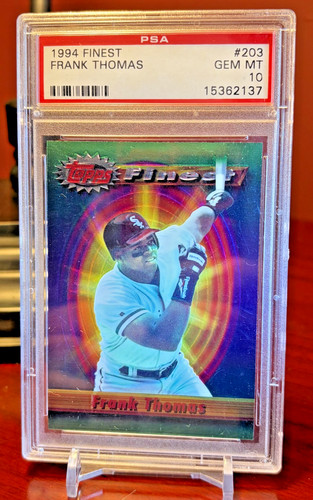 1994 TOPPS "FINEST "  FRANK THOMAS  "PSA-10 GEM MINT"  #203  GORGEOUS!