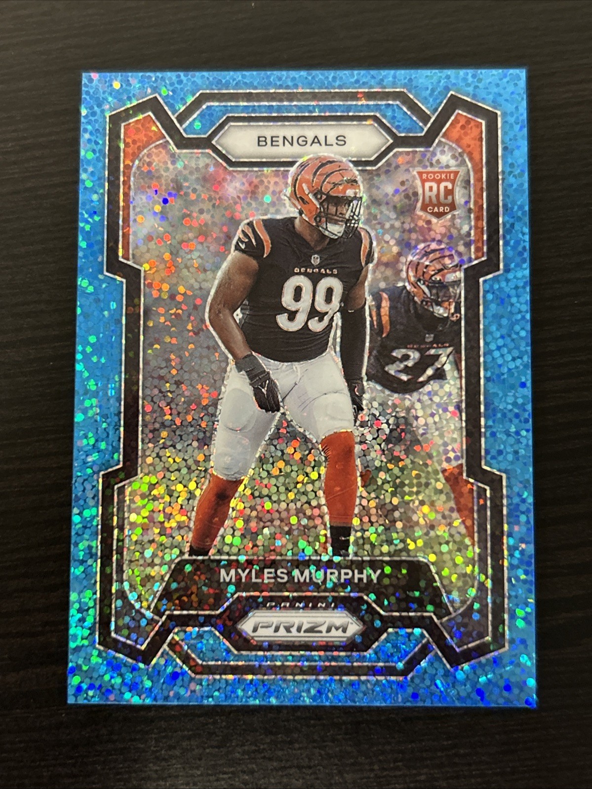 2023 Panini Prizm Myles Murphy Blue Sparkle Rookie /96 #320 Bengals