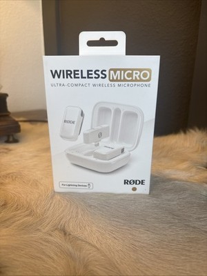 Rode Wireless Micro Ultra Compact Microphone Kit - Lightning Connector, White