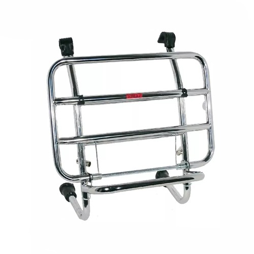 PAKETTRÄGER VORNE CHROM PIAGGIO VESPA PX 125-150-200 ARCOBALENO 1983-1997 - Bild 2 von 3