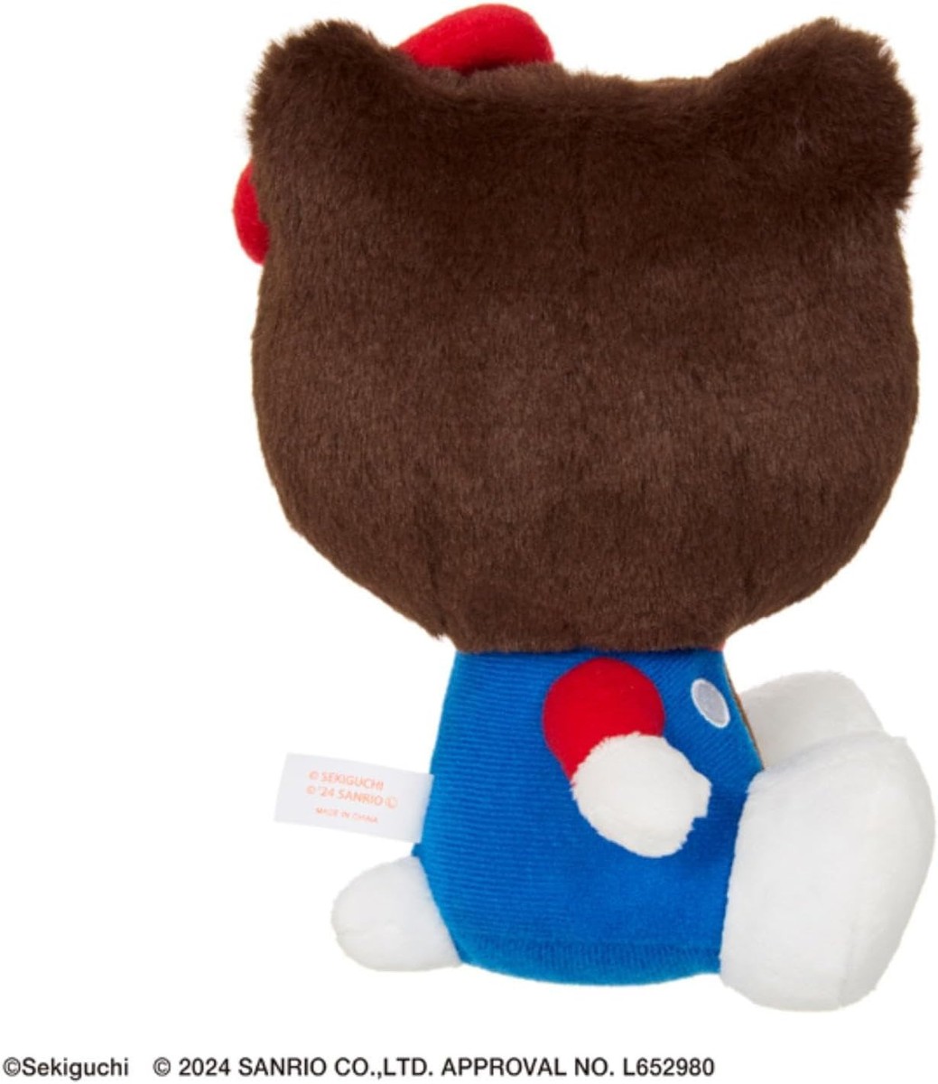 Sekiguchi Hello Kitty x Monchhichi Plush Toy S Hello Kitty H18 x