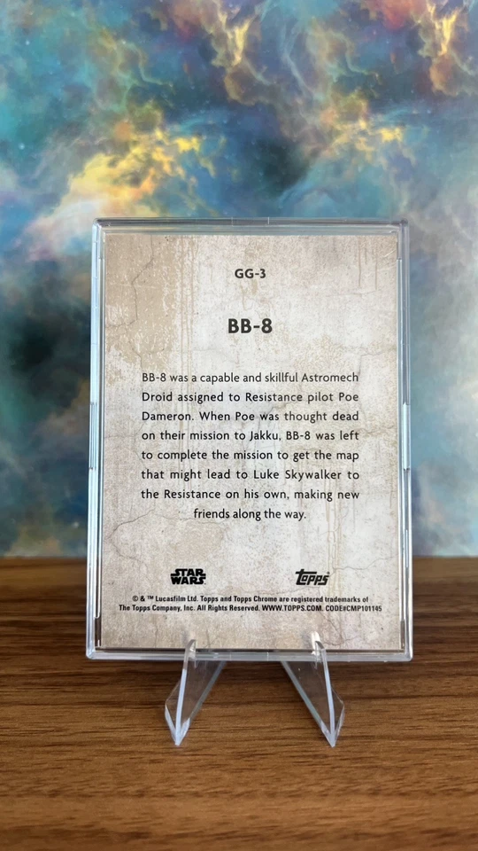 2025 Topps Chrome Star Wars BB-8 Galactic Graffiti GG-3  - Imagem 2 de 2