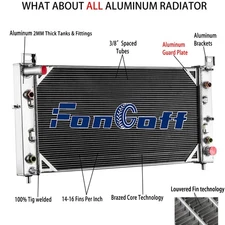 3 Row Radiator For 2001 2002 Chevy Silverado GMC Sierra 2500 HD 3500 8.1L V8 AT
